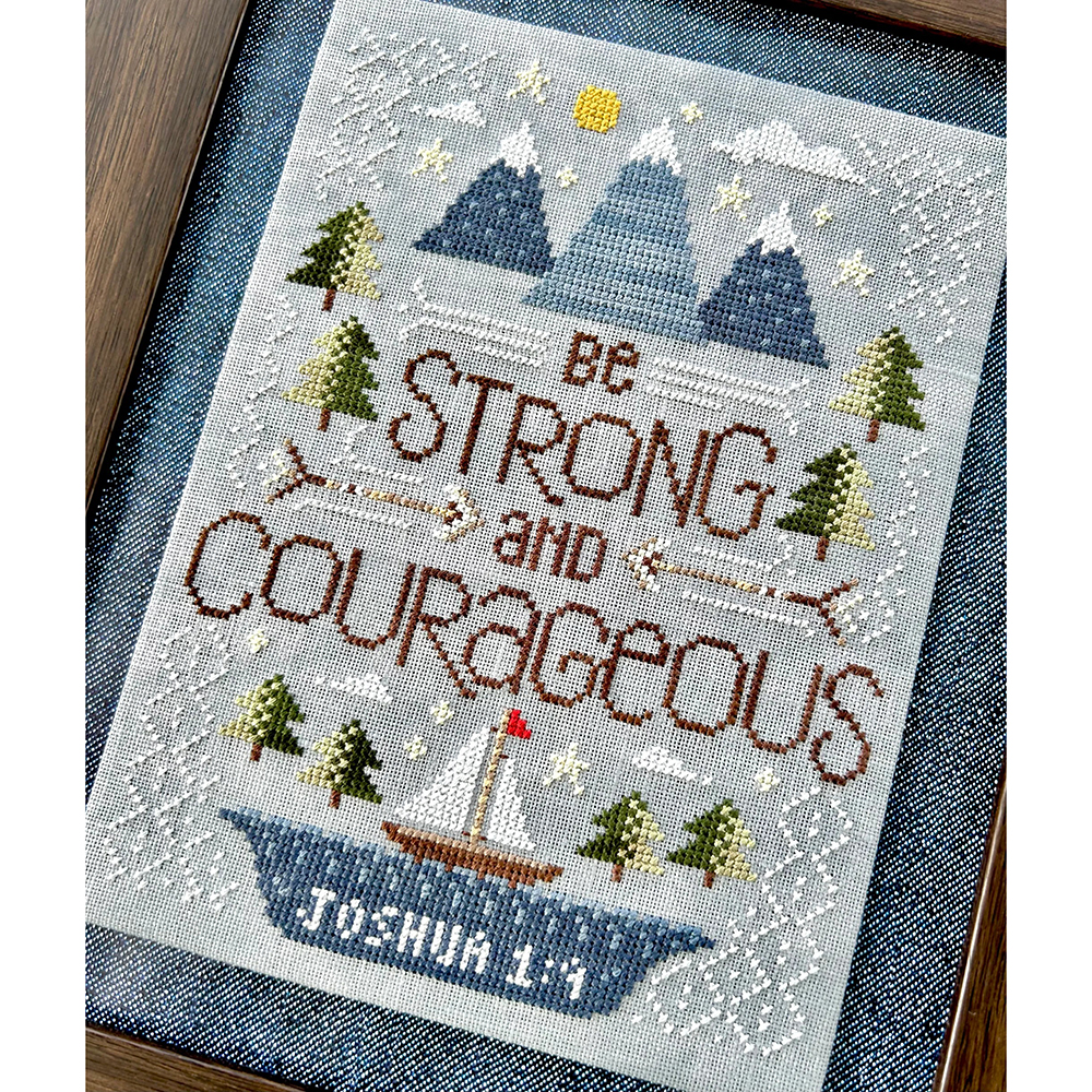 (image for) Upcoming Release: Strong and Courageous Cross Stitch Chart